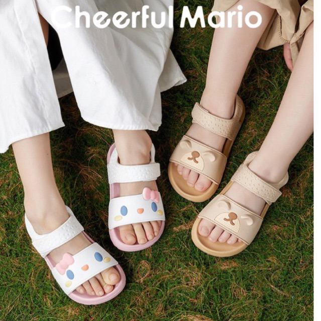 Dép cho bé, dép quai hậu Sandal Cheerful Mario QL 9288 chống trơn trượt, siêu êm cho bé trai bé gái