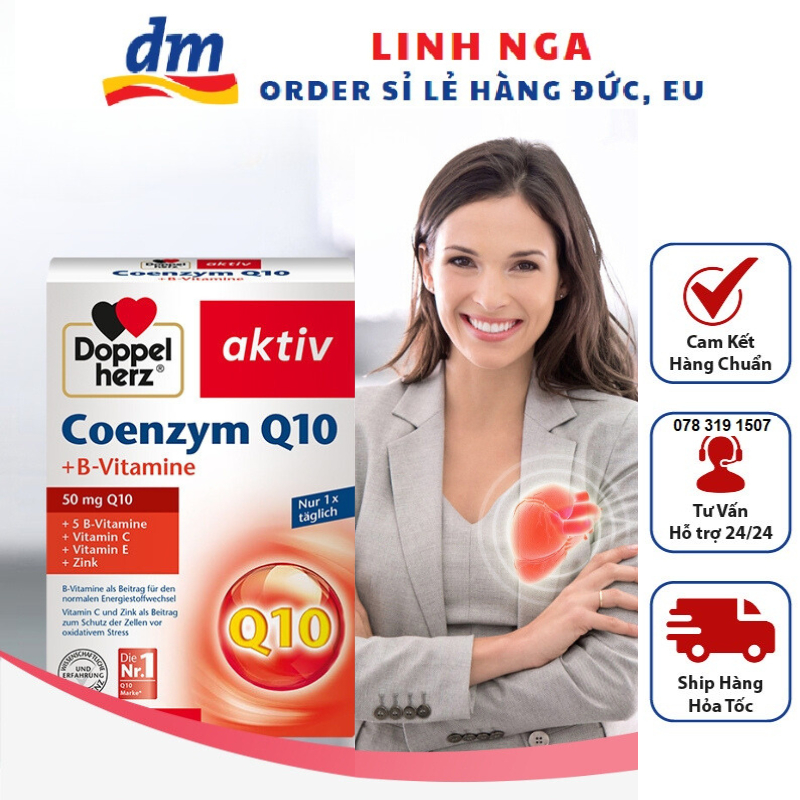 Viên uống bổ tim Coenzym Q10 điều hòa huyết áp số 1 tại Đức