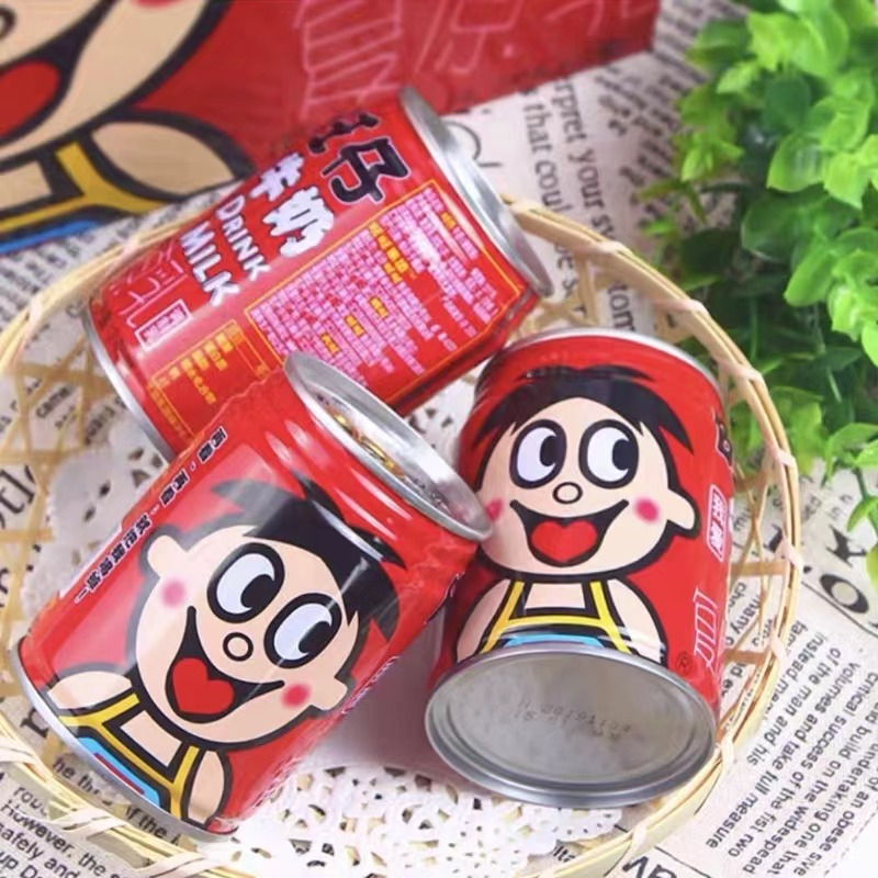 Haiyingds  1 NOONG 245ml SỮA BÒ ĐÀI LOAN WANGWANG SỮA ĐẬU NÀNH LON SỮA HOÀNG TỬ WANGZAI