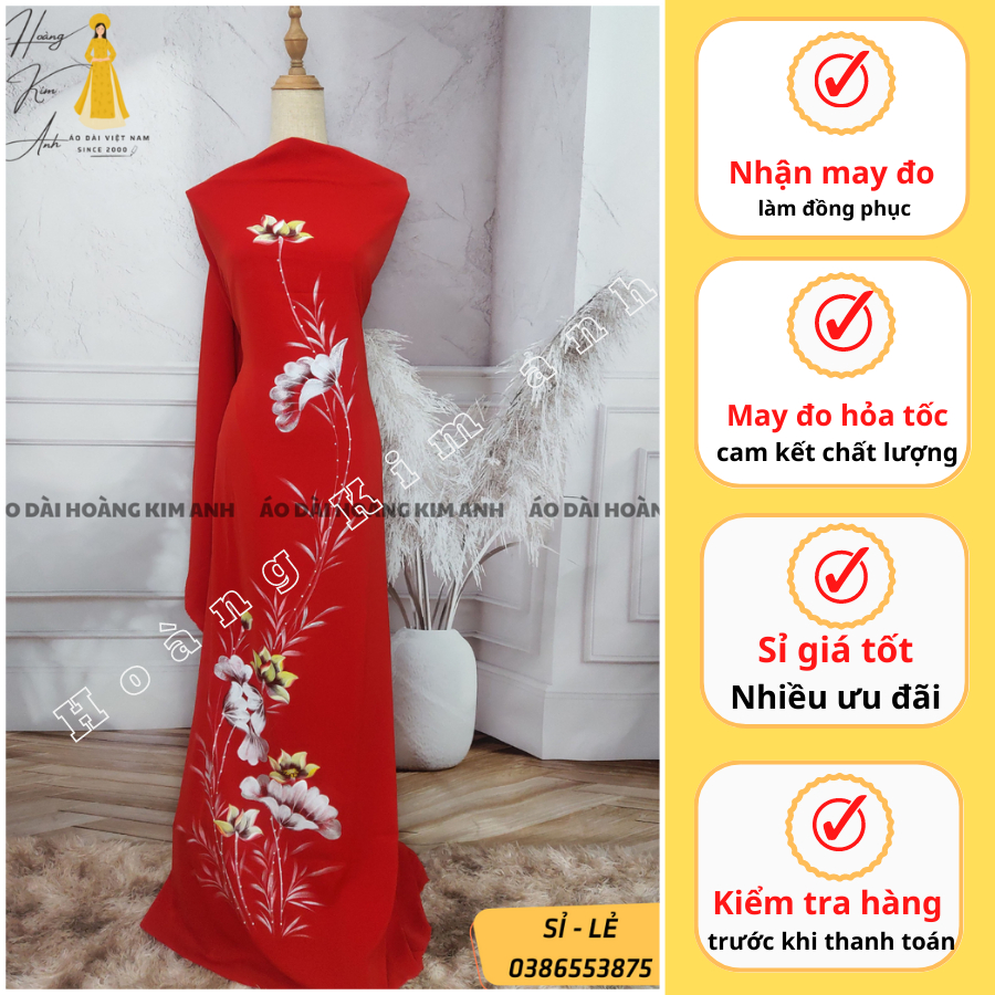 VẢI MAY ÁO DÀI LỤA BẢO ANH VẼ SƠN MÀI ĐỘC LẠ, HÀNG THIẾT KẾ CAO CẤP CÓ SỈ LẺ - MẪU LỤA BẢO ANH 1