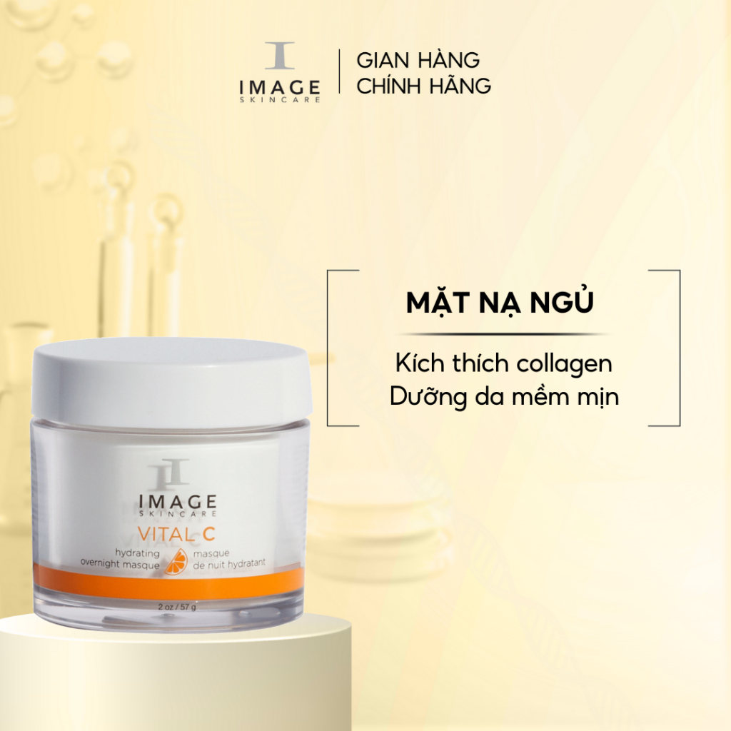 Mặt Nạ Ngủ Dưỡng Ẩm Trắng Da, Kích Thích Tăng Sinh Collagen IMAGE Skincare Vital C Hydrating Overnight Masque 57g