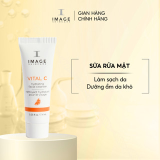 Sữa rửa mặt dưỡng ẩm phục hồi da Image Skincare Vital C Hydrating Facial Cleanser 7.4 ml
