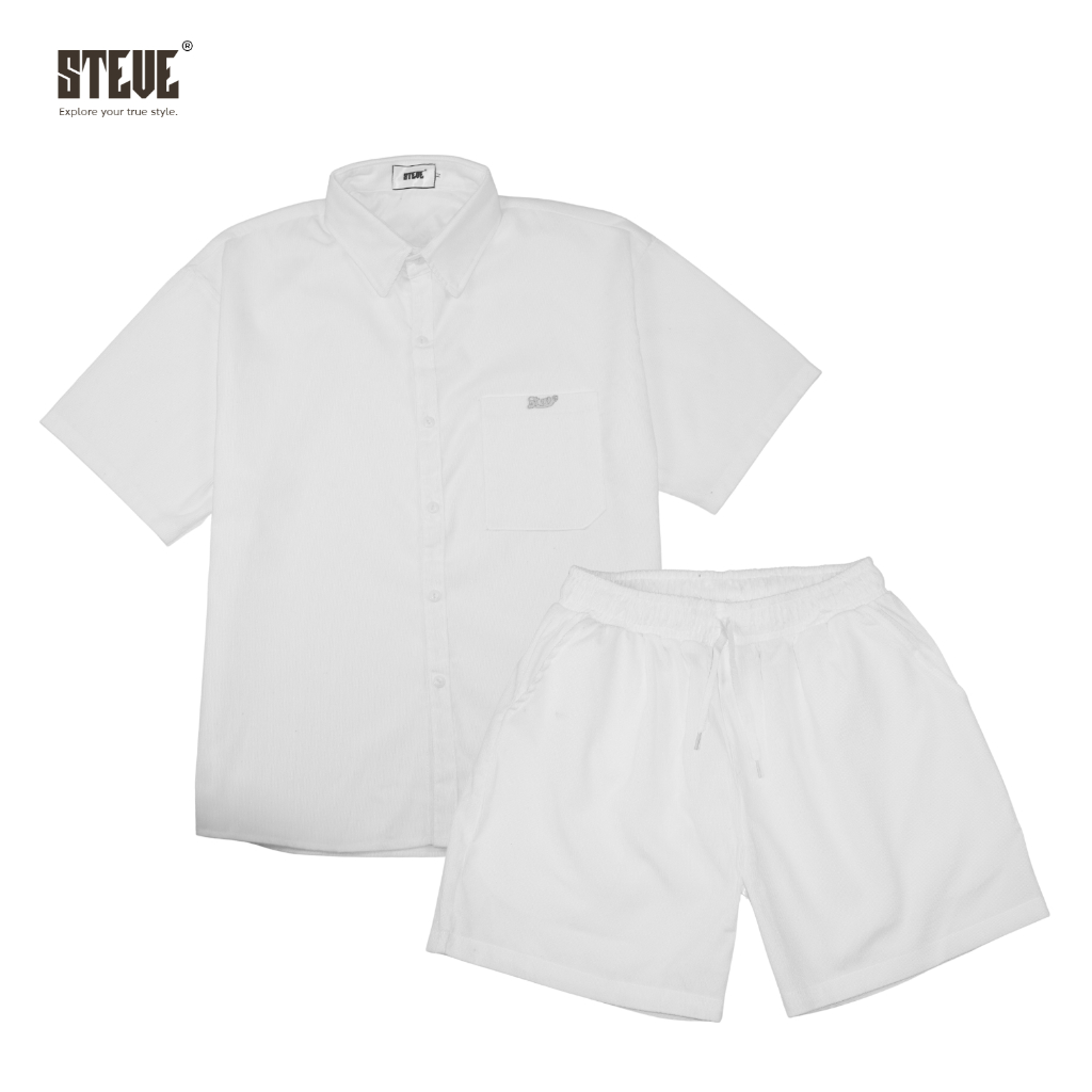 Đồ bộ Steve unisex cao cấp, set đồ nam chất liệu nhung tăm local brand | BigBuy360 - bigbuy360.vn