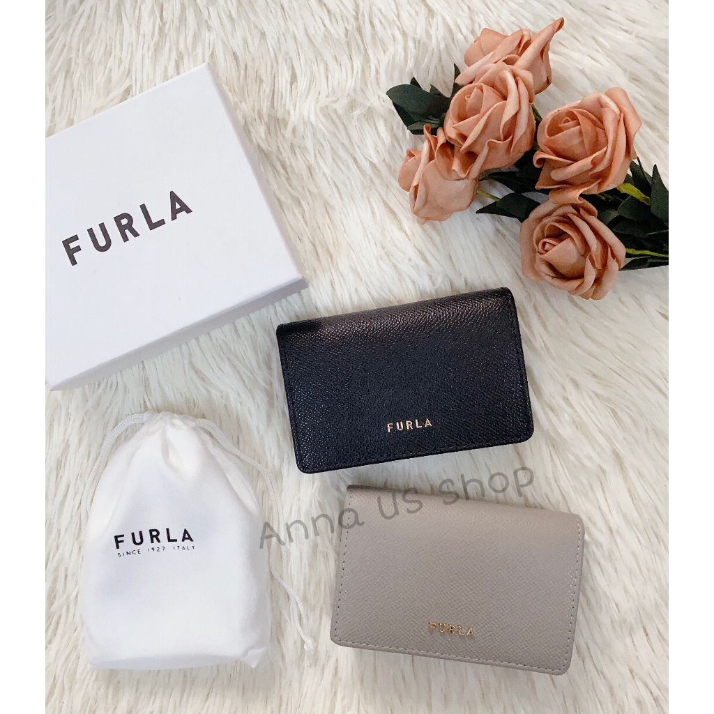 Ví Card Gập Đôi Furla Classic Business Nhiều Ngăn Tiện Lợi Fullbox