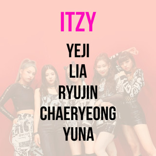Itzy | 1.5cm - 2cm | holo sticker tên idol k-pop dán lightstick