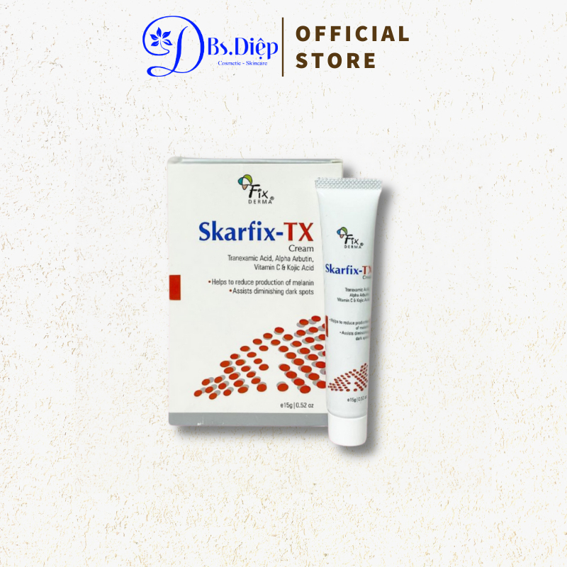 Fixderma Skarfix-Tx Cream 15G - Kem Giảm Thâm, Nám, Tàn Nhang, Đốm Đen