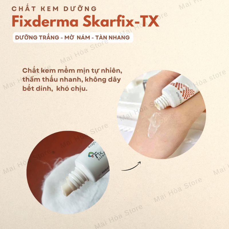 Fixderma Skarfix-Tx Cream 15G - Kem Giảm Thâm, Nám, Tàn Nhang, Đốm Đen