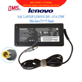 Sạc laptop LENOVO 20V-8.5A 170W (Đầu kim, 7.9 x 5.5mm) Lenovo Thinkpad W510 W520 W530