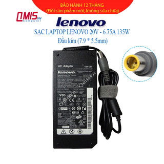 Sạc laptop LENOVO 20V-6.75A 135W (Đầu kim, 7.9*5.5mm) Lenovo ThinkPad T520 T530 W510 W520 W530