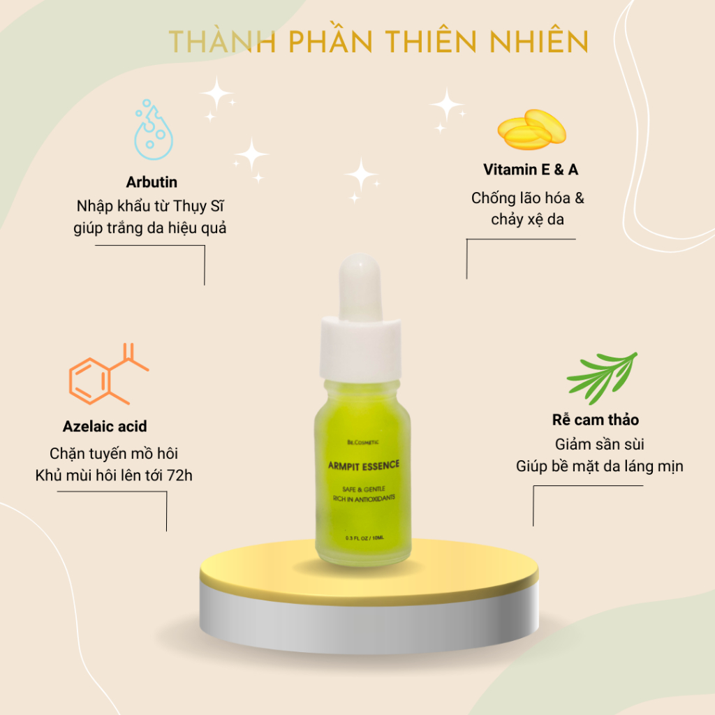 Tinh chất khử mùi hôi nách & cơ thể Armpit Essence giúp cải thiện mùi cơ thể, giảm tiết mồ hôi | BigBuy360 - bigbuy360.vn