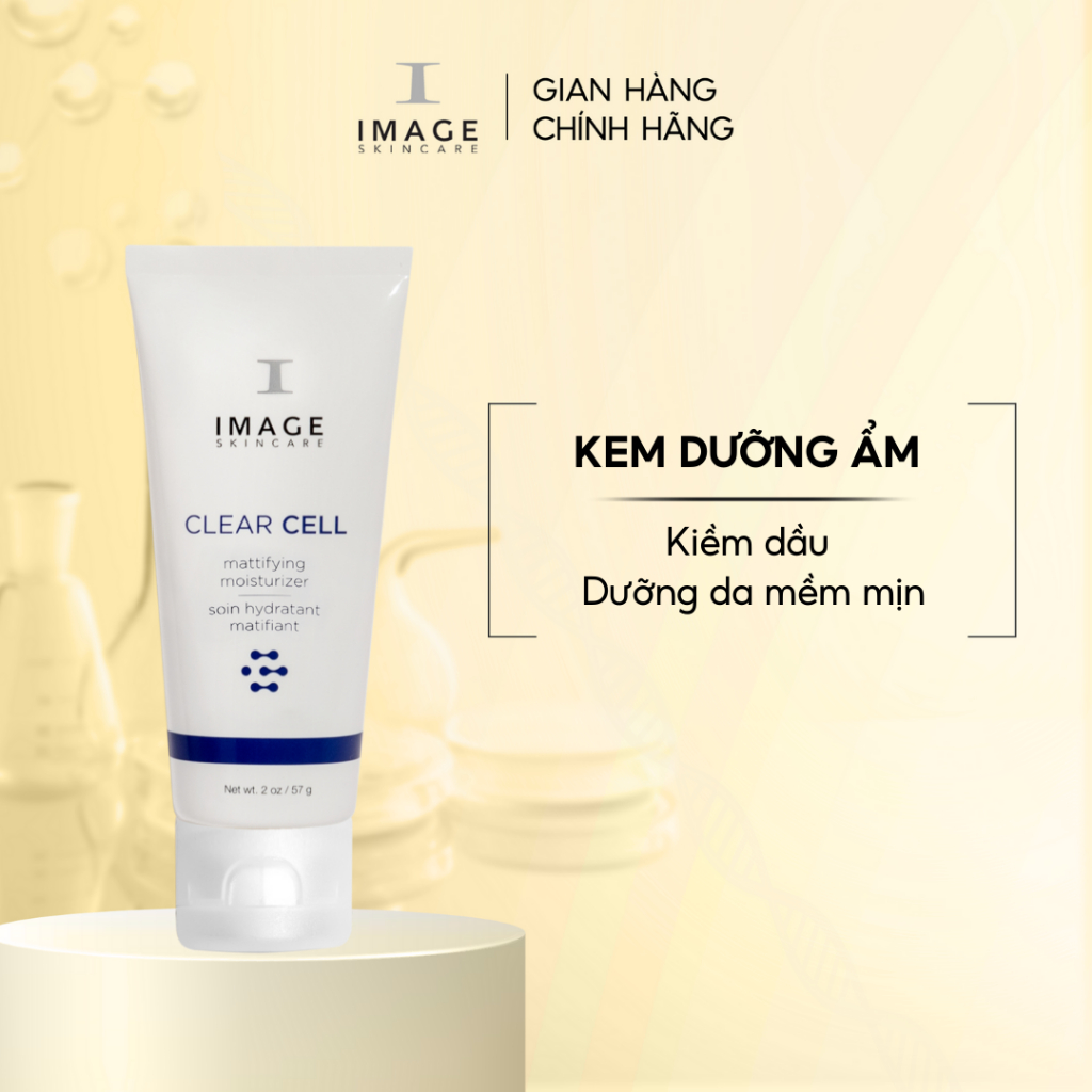 Kem Dưỡng Da Mụn, Giảm Dầu/Bã Nhờn IMAGE Skincare CLEAR CELL Mattifying Moisturizer For Oily Skin 57g