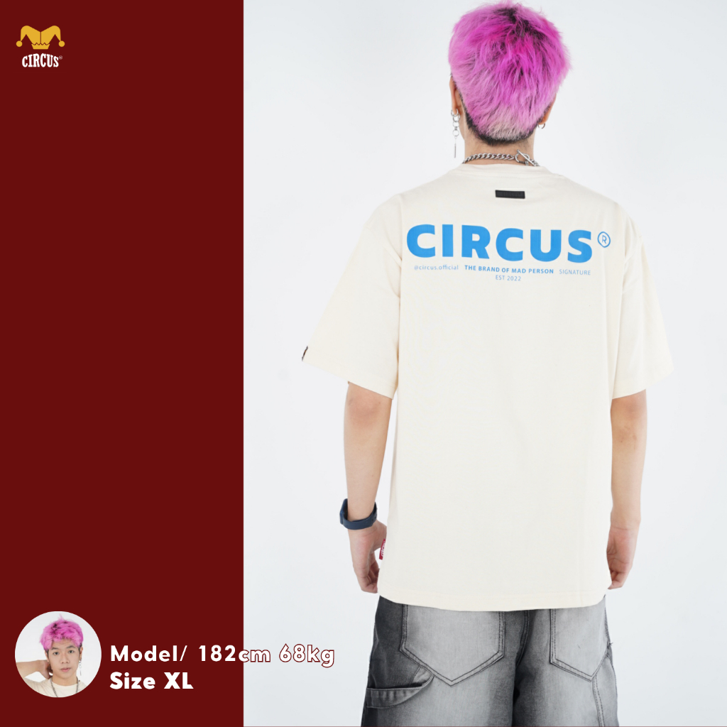Áo thun unisex oversize Local Brand Circus Signature 100% Cotton - Mã Basic B07
