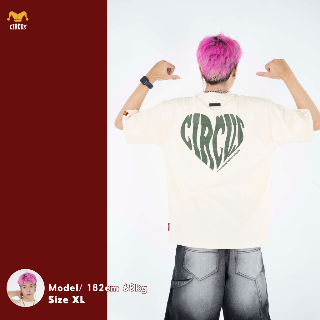 Áo thun unisex oversize Local Brand Circus 100% Cotton - Mã Basic B05