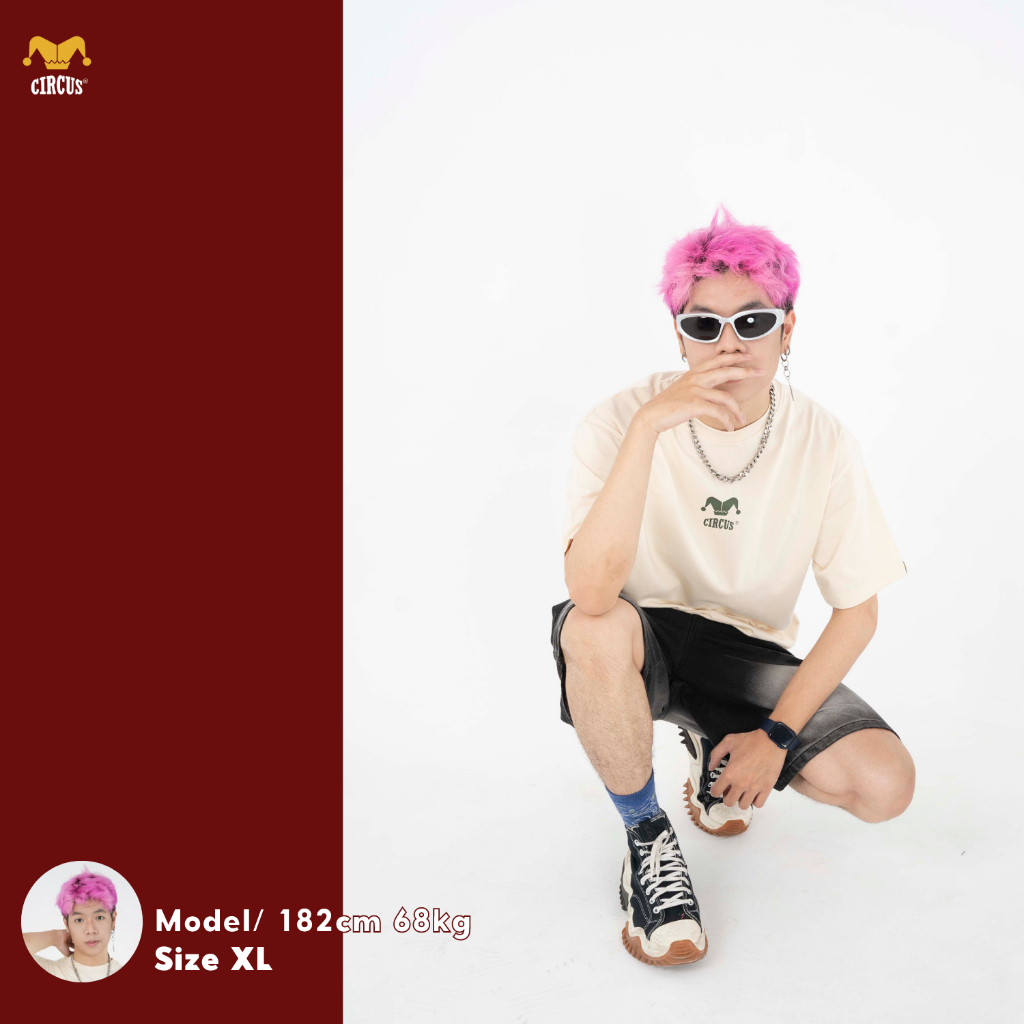 Áo thun unisex oversize Local Brand Circus 100% Cotton - Mã Basic B05