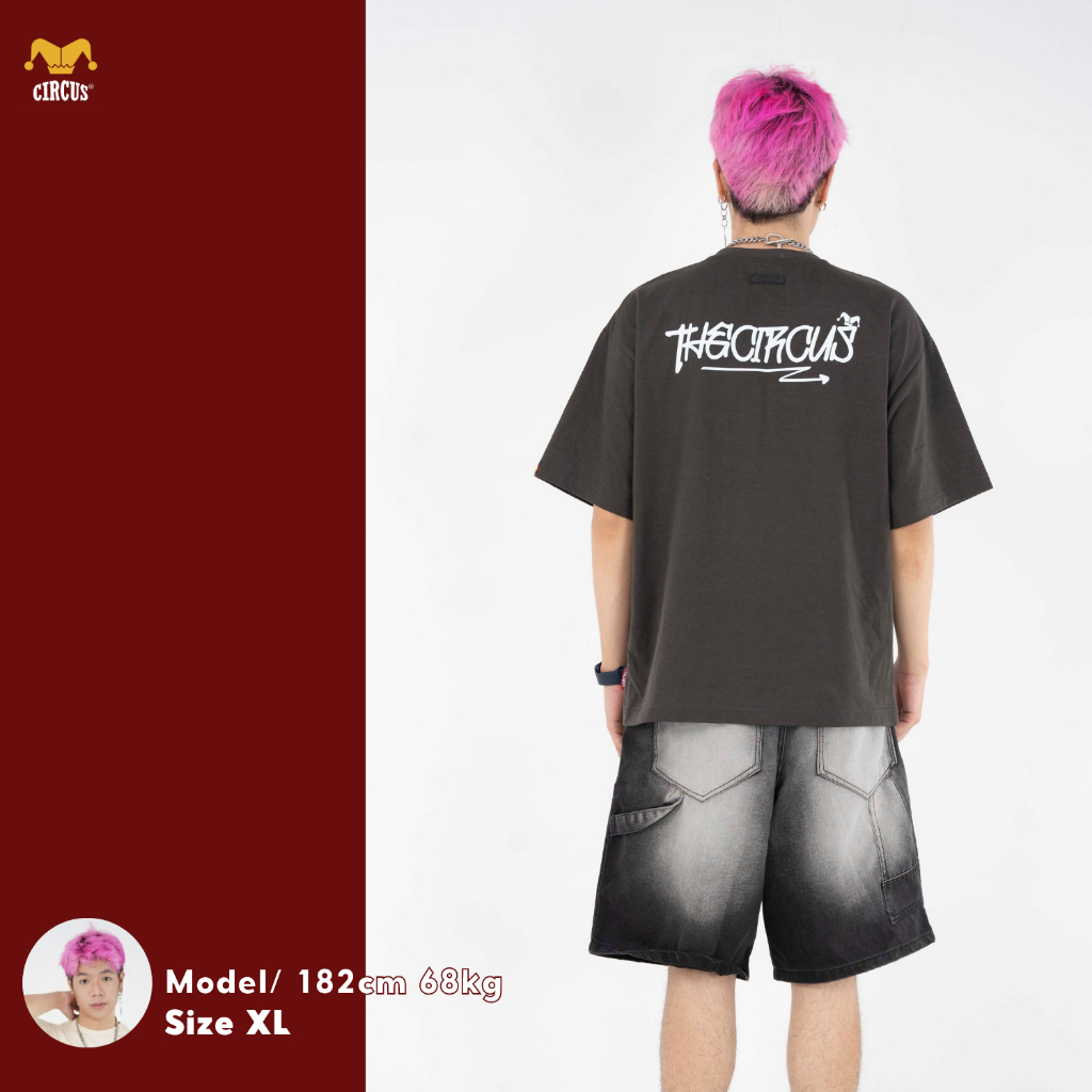 Áo thun unisex oversize Local Brand Circus 100% Cotton - Mã Basic B09