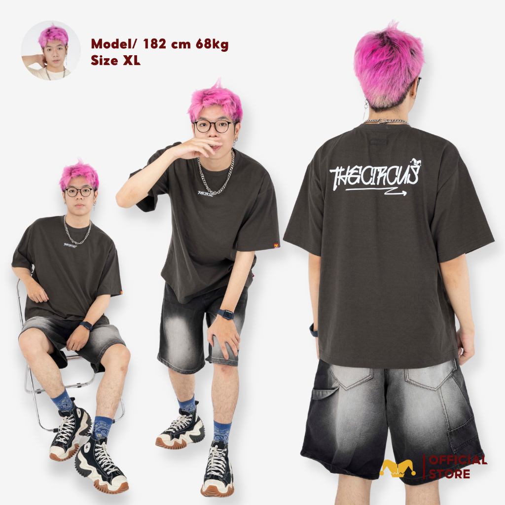 Áo thun unisex oversize Local Brand Circus 100% Cotton - Mã Basic B09