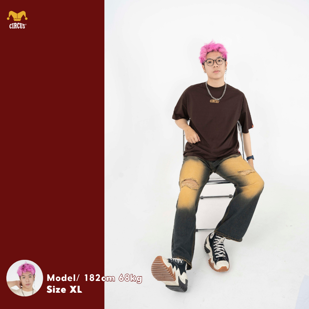 Áo thun unisex oversize Local Brand Circus Signature 100% Cotton - Mã Basic B07