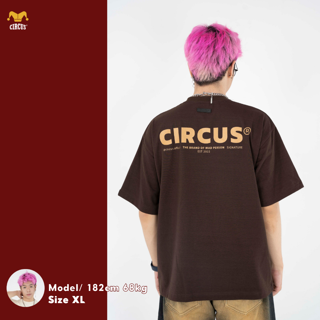 Áo thun unisex oversize Local Brand Circus Signature 100% Cotton - Mã Basic B07