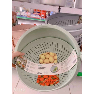 Bộ thau rổ xoay 360 cao cấp Inochi