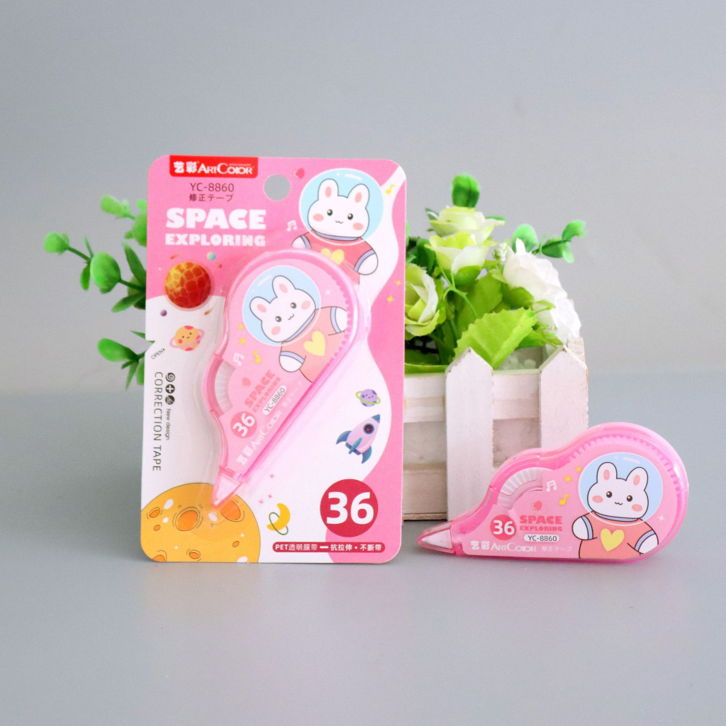 Băng Kéo Xóa Băng Trắng Xóa Bút Bi Hình Cute 8m QueenLee Store