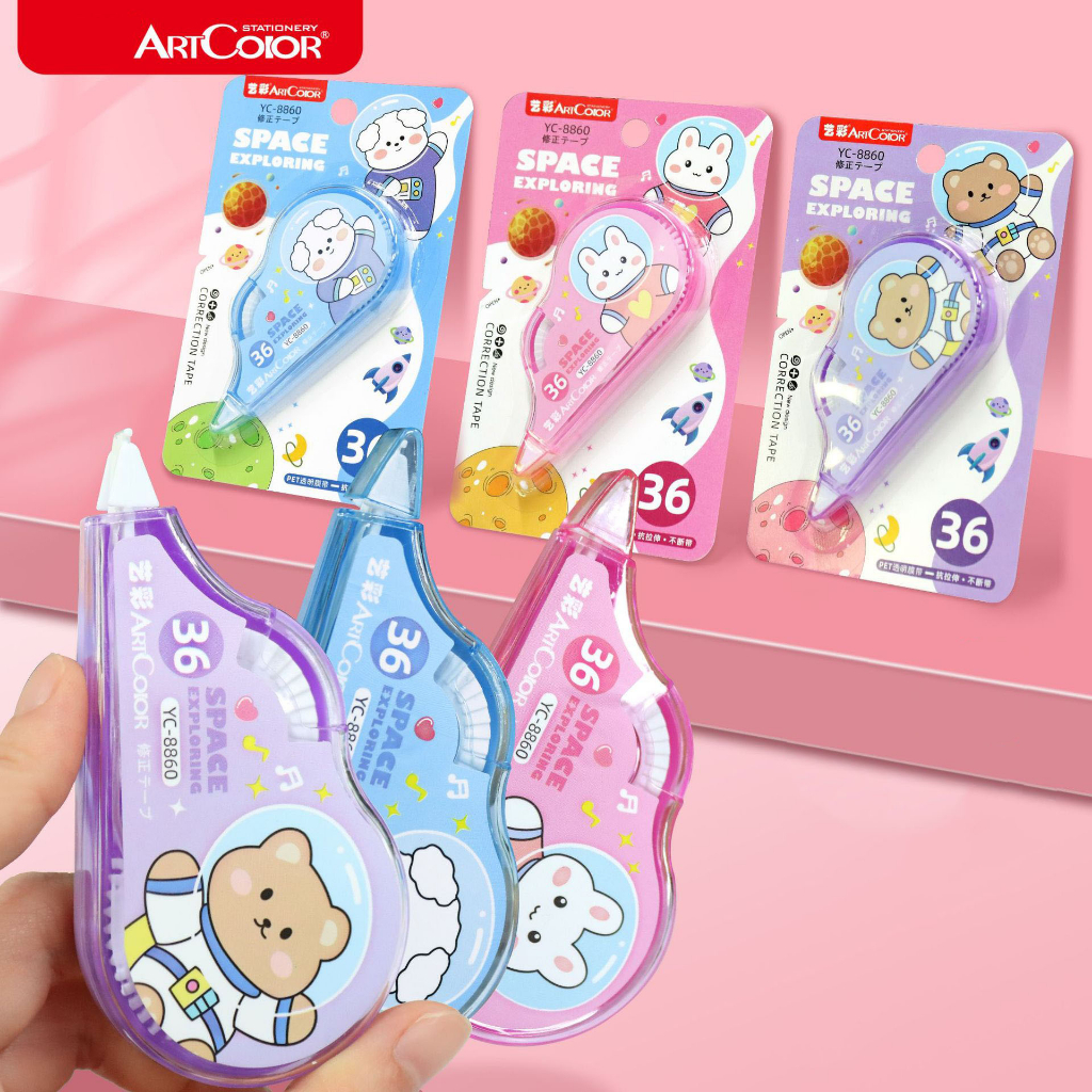 Băng Kéo Xóa Băng Trắng Xóa Bút Bi Hình Cute 8m QueenLee Store