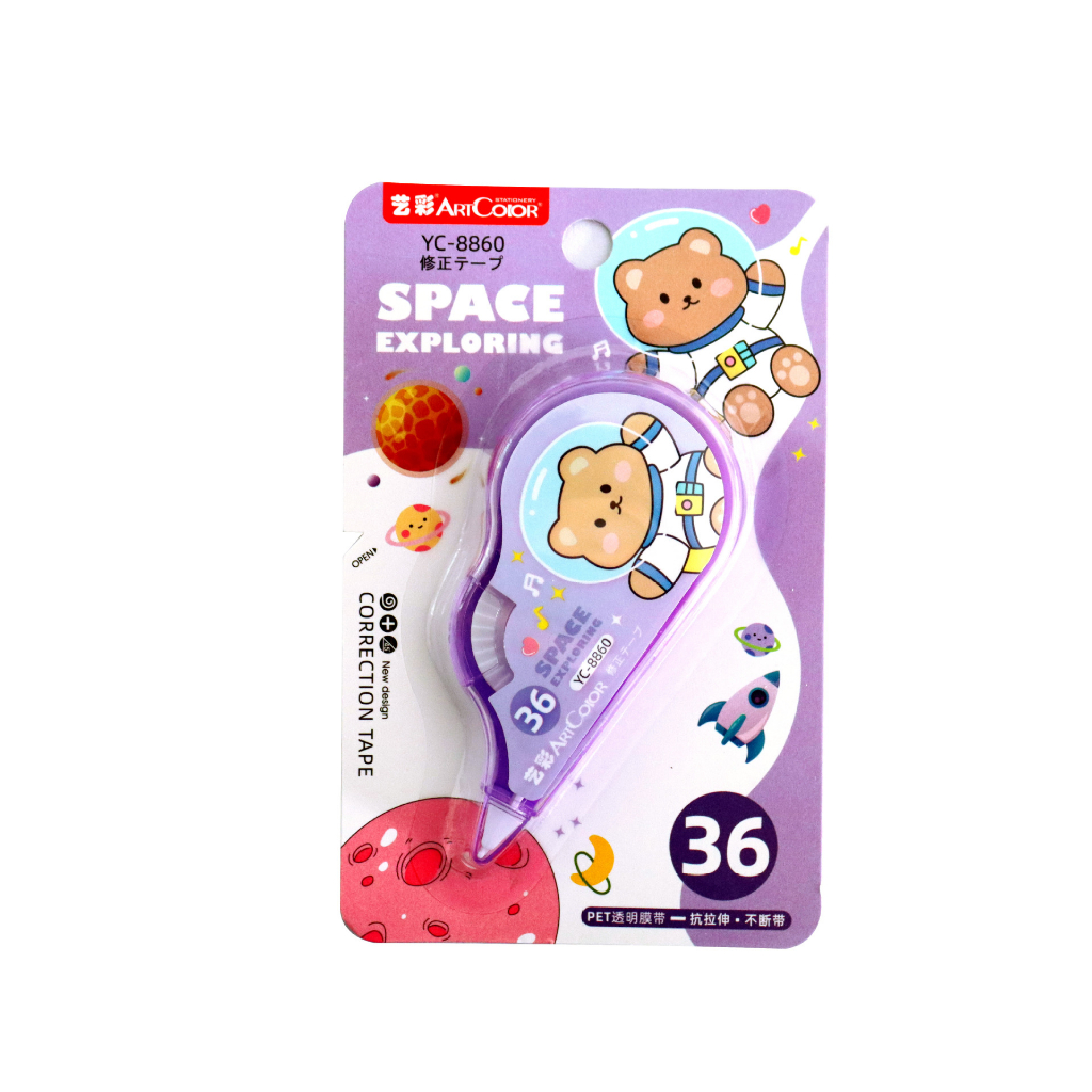 Băng Kéo Xóa Băng Trắng Xóa Bút Bi Hình Cute 8m QueenLee Store