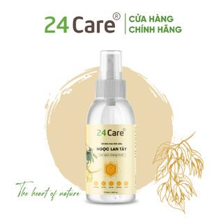 Xịt phòng tinh dầu 24Care ngọc lan tây 100ml - thơm phòng, sạch khuẩn