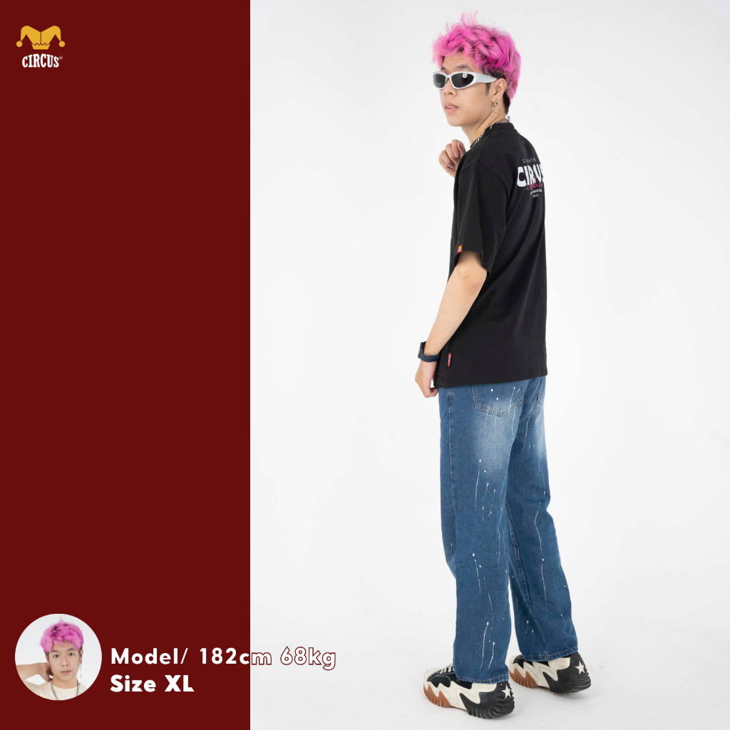 Áo thun unisex oversize Local Brand Circus Signature 2023 100% Cotton - Mã Basic B08