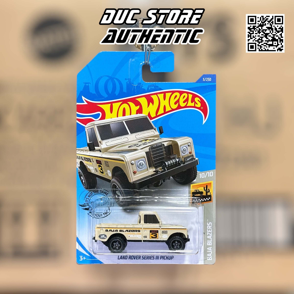 ducstore.vn Xe mô hình GHG13 Hot Wheels Land Rover Series III Pickup - Tan
