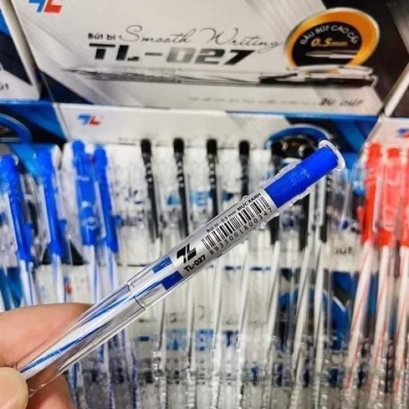Hộp 20 cây bút bi màu xanh Thiên Long