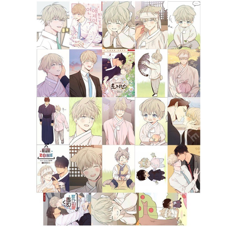 Bộ lomo card No love zone bl 30 ảnh khác nhau kèm hộp / hộp ảnh card No love zone