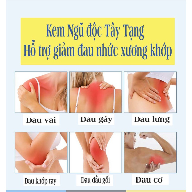 Kem xoa bóp Ngũ Độc Tây Tạng, Cao xoa bóp hỗ trợ giảm đau nhức xương khớp