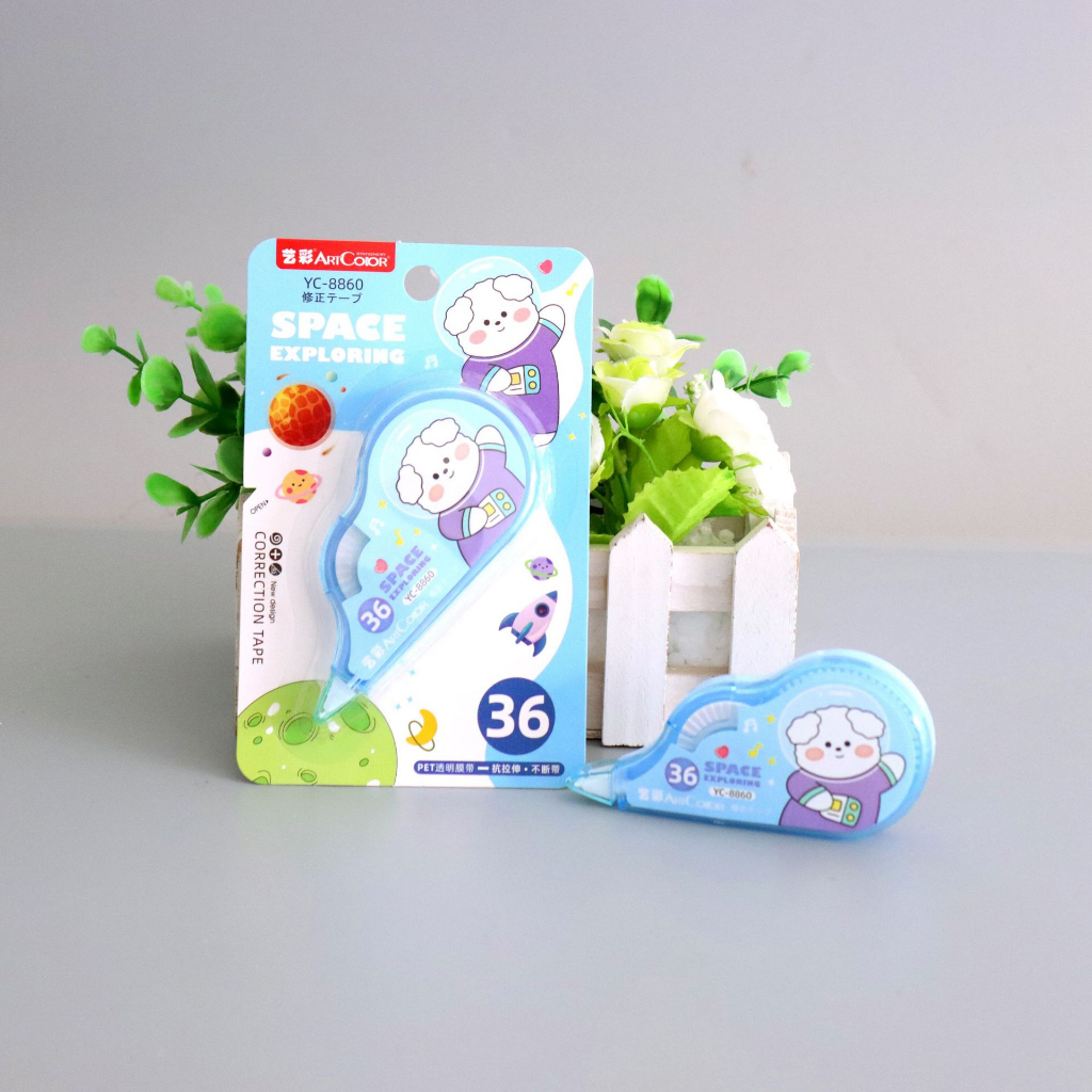 Băng Kéo Xóa Băng Trắng Xóa Bút Bi Hình Cute 8m QueenLee Store