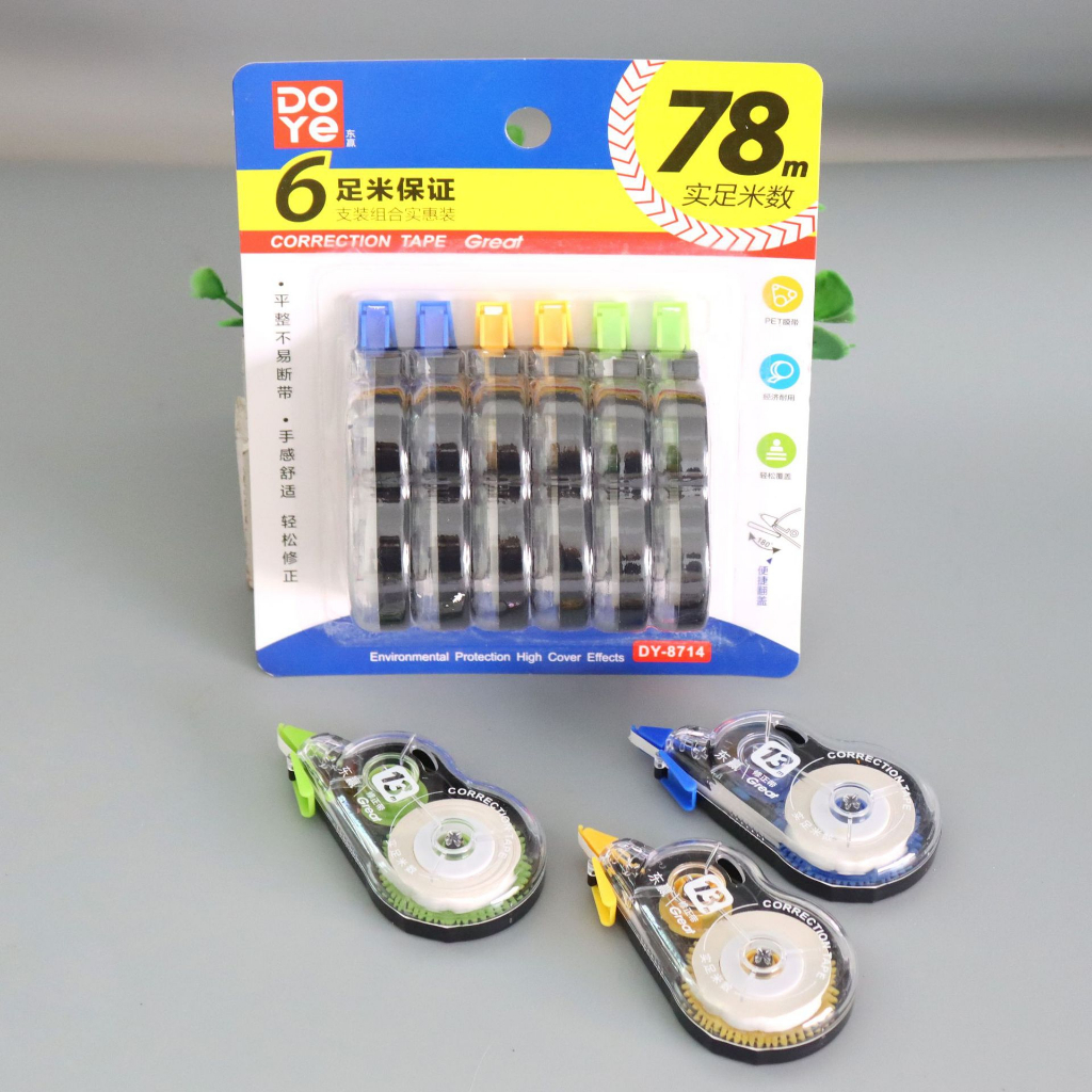 Băng Kéo Xóa 6x13m Xóa Lỗi Sai Xóa Phú Bút Bi Nhanh Chóng Viết Được Luôn QueenLee Store