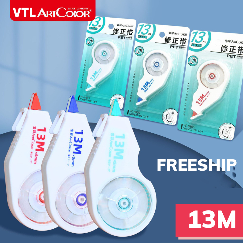 Băng Kéo Xóa 13m Xóa Nhanh Viết Được Luôn Sau khi Xóa Xóa Lỗi Sai QueenLee Store