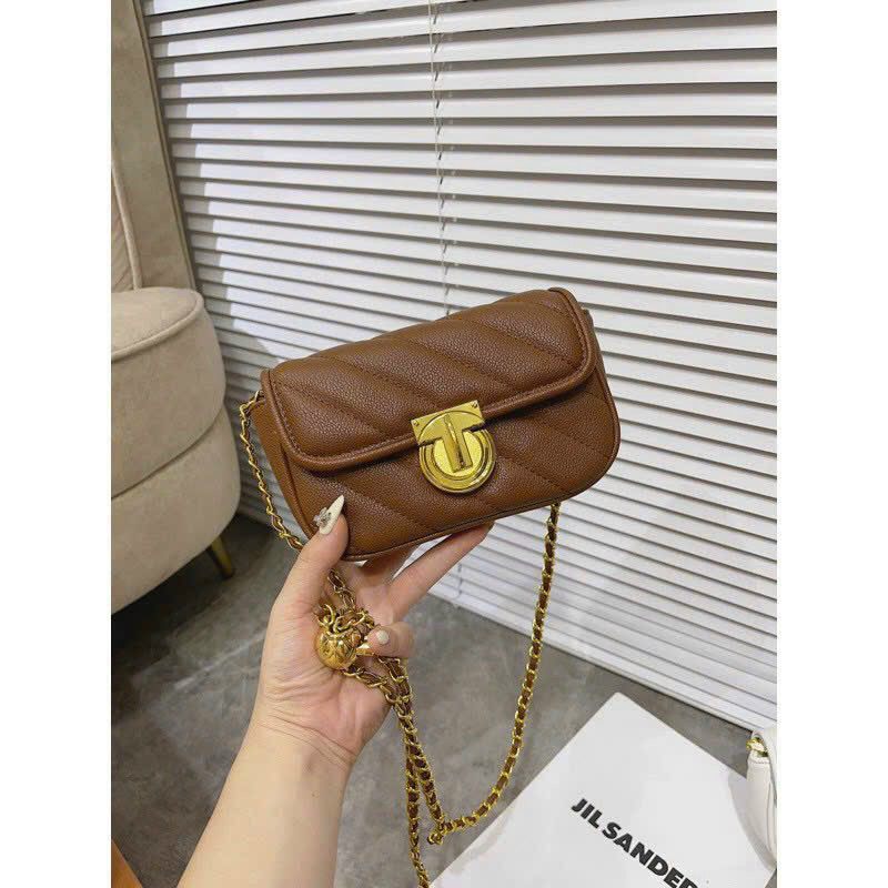 Túi xách đeo chéo khoá chuộn thời trang nữ hàng QC phiên bản 2023