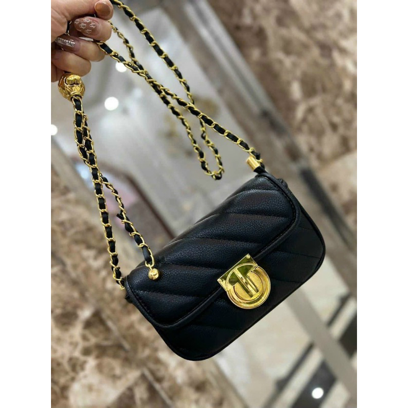 Túi xách đeo chéo khoá chuộn thời trang nữ hàng QC phiên bản 2023