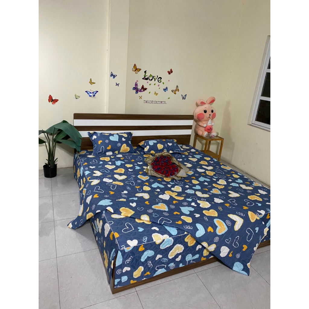 Ga Trải Giường Cotton Poly không kèm gối - Drap phủ Bốn Mùa Đủ Size - Nguyệt Ánh Bedding