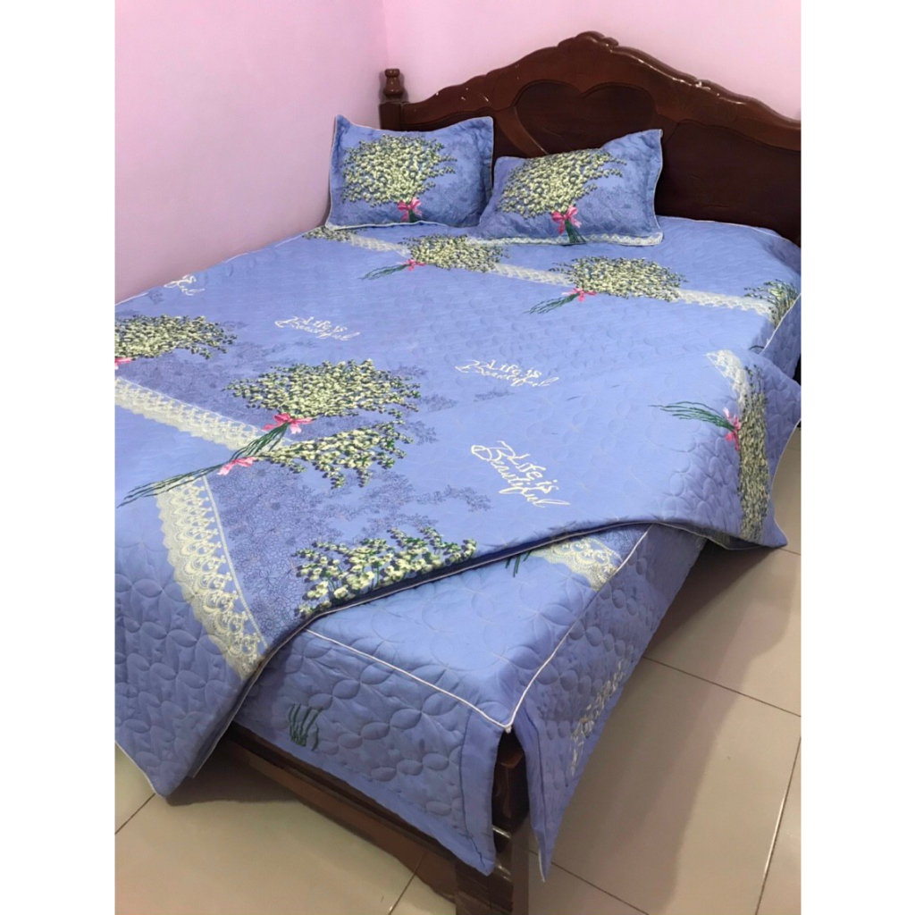 Ga Trải Giường Cotton Poly không kèm gối - Drap phủ Bốn Mùa Đủ Size - Nguyệt Ánh Bedding