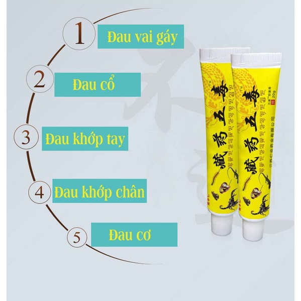 Kem xoa bóp Ngũ Độc Tây Tạng, Cao xoa bóp hỗ trợ giảm đau nhức xương khớp