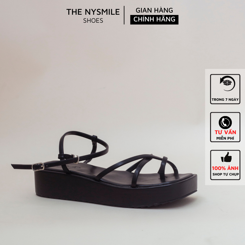 Giày sandals nữ đế xuồng 3p xỏ ngón - THENYSMILE - SEGY