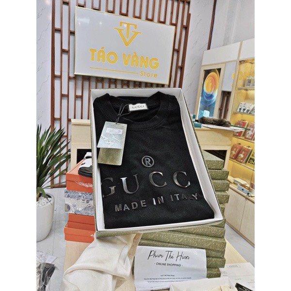 Áo Thun Nam Nữ Gucci Cao Cấp Chất Liệu Cotton Thấm Hút Mồ Hôi Mềm Mịn Mát | BigBuy360 - bigbuy360.vn