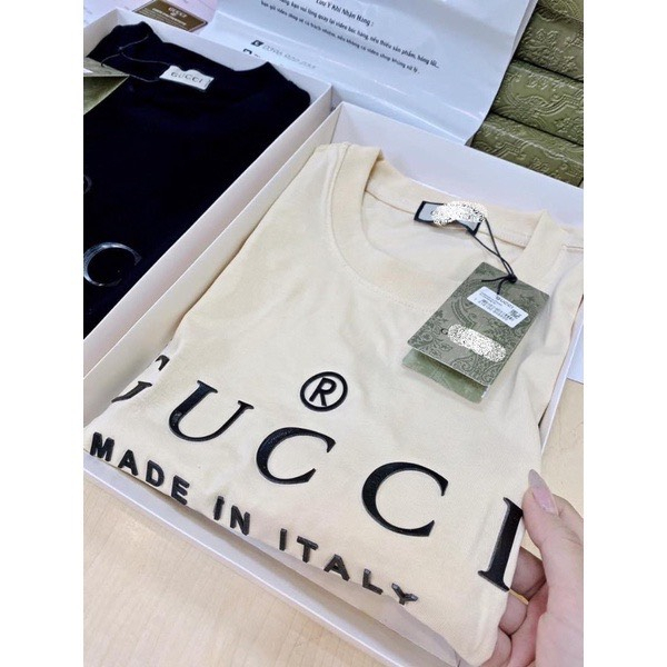 Áo Thun Nam Nữ Gucci Cao Cấp Chất Liệu Cotton Thấm Hút Mồ Hôi Mềm Mịn Mát | BigBuy360 - bigbuy360.vn