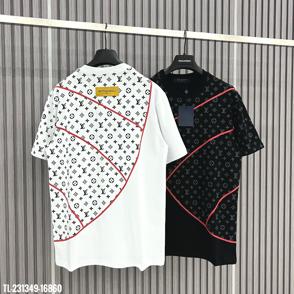 Áo Thun Nam Nữ LV Phối Màu Họa Tiết Monogram Cao Cấp | BigBuy360 - bigbuy360.vn
