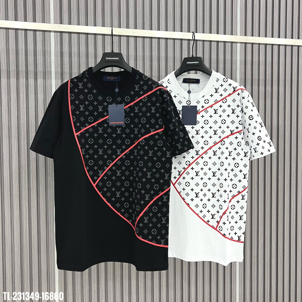 Áo Thun Nam Nữ LV Phối Màu Họa Tiết Monogram Cao Cấp | BigBuy360 - bigbuy360.vn