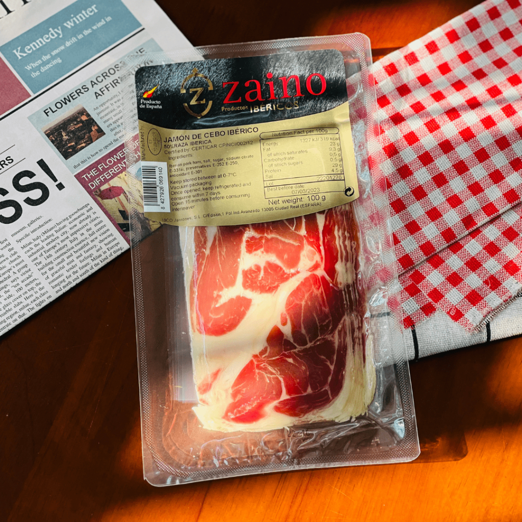 Thịt đùi heo muối Jamon Cebo Iberico Zaino