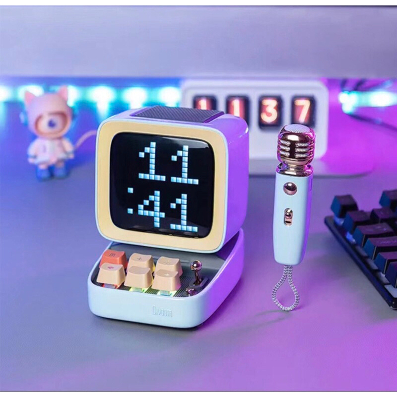 Loa bluetooth DIVOOM DITOO MIC 15w kết hợp micro karaoke và màn hình bàn phím chính hãng,