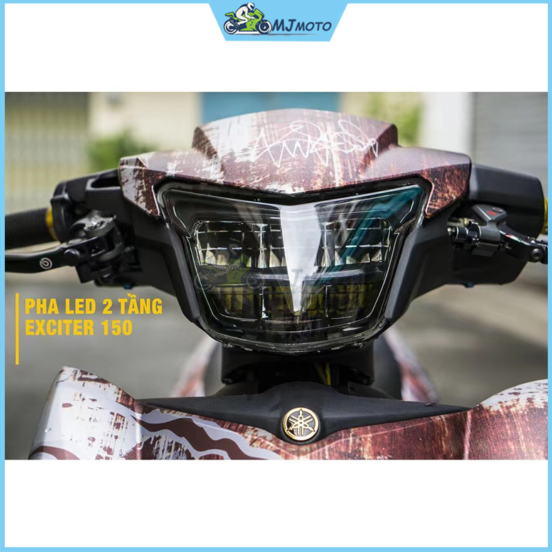 Đèn pha LED 2 tầng cho YAMAHA Exciter 150 EX150 2015~2018 / Y15 Y15ZR V1 / Sniper 150 V1 / LC150 V1