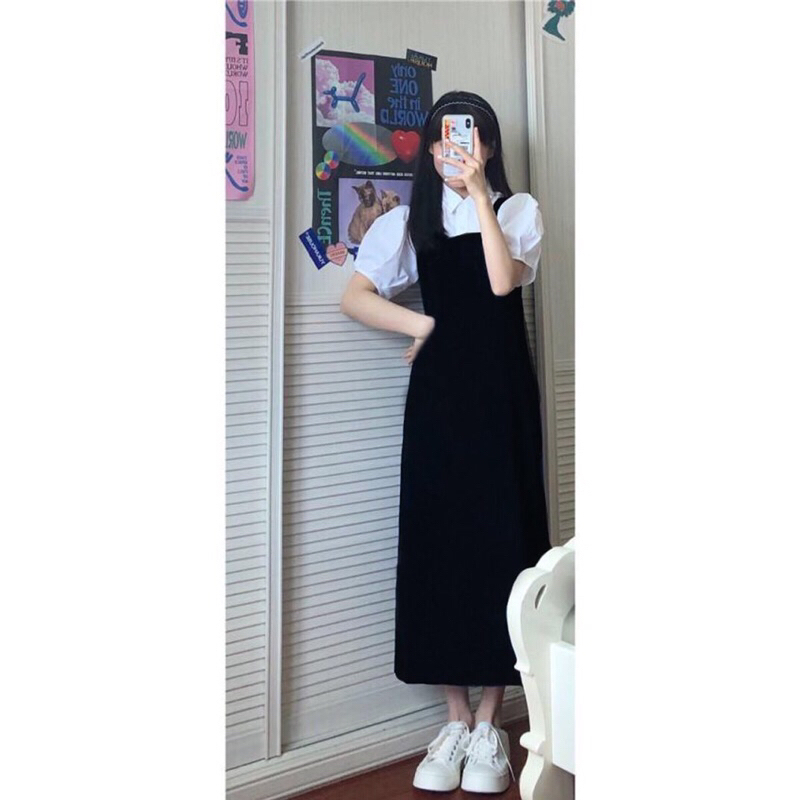 Sét yếm dài phong cáh Hàn Quốc❤️oder 2-4t