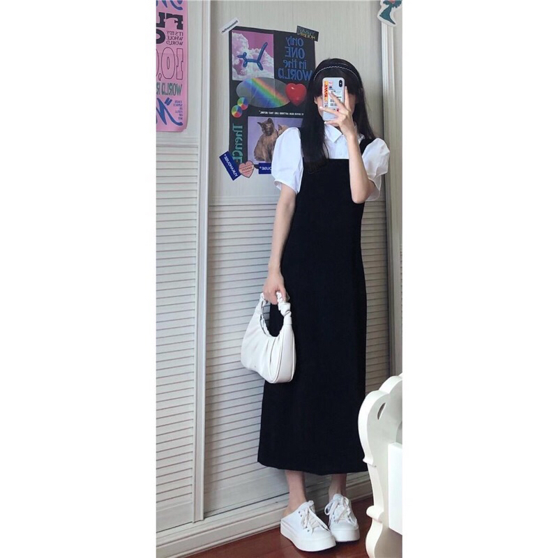 Sét yếm dài phong cáh Hàn Quốc❤️oder 2-4t